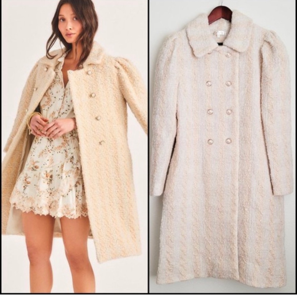 Loveshackfancy Armstrong Houndstooth Harvest Whit… - image 1